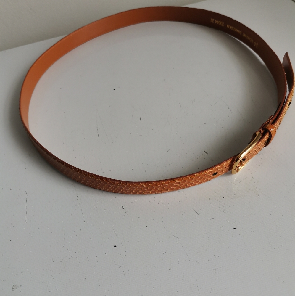 Canterbury Womens Genuine Snakeskin Belt - Picture 3 of 6